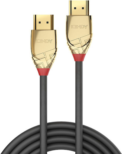 Lindy HDMI 1.4 High Speed 1080p 120Hz Cable HDMI male - HDMI male 1m Γκρι