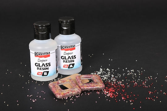Pentart Super Glass Ρητίνη Δύο Συστατικών UV Resistant 80ml