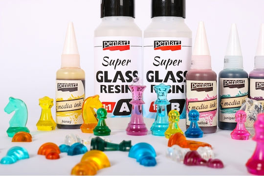 Pentart Super Glass Ρητίνη Δύο Συστατικών UV Resistant 80ml