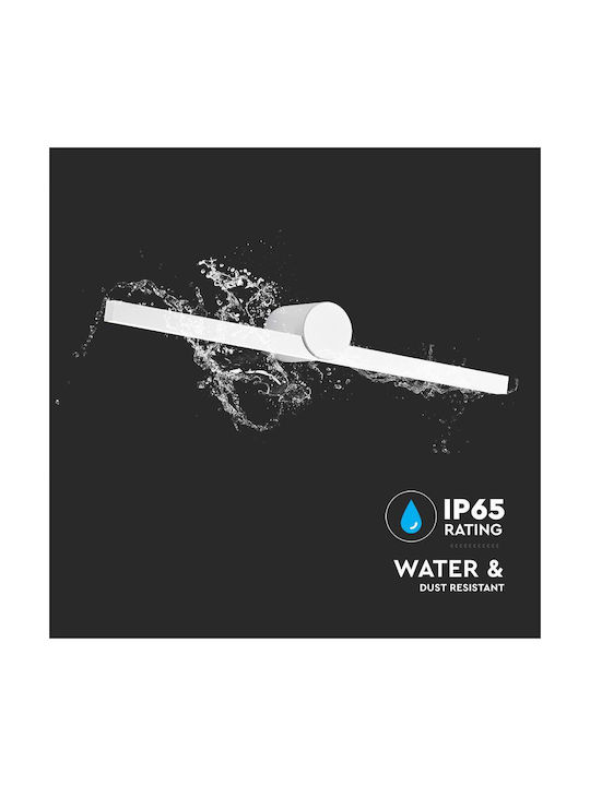 V-TAC Wall-Mounted Outdoor Light LED IP65 10W with Warm White Light 61x10x7.5εκ.