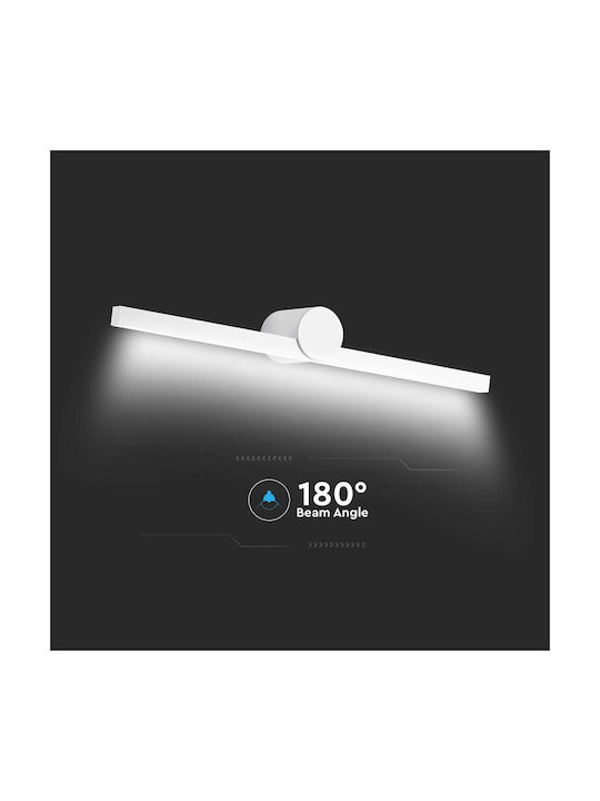 V-TAC Wall-Mounted Outdoor Light LED IP65 10W with Warm White Light 61x10x7.5εκ.