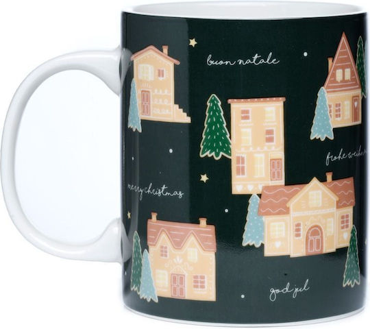 Puckator Gingerbread Lane Christmas Mug Porcelain Multicolored