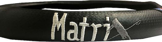Auto Gs Κάλυμμα Τιμονιού Αυτοκινήτου Matrix με Διάμετρο 38εκ. Medium Σετ από Δερματίνη Μαύρο