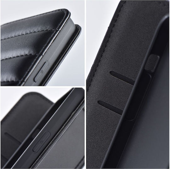Puffer Book Δερματίνης Μαύρο (Redmi Note 11 / 11S 4G)
