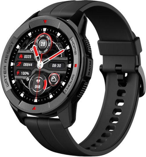 Mibro X1 Waterproof Smartwatch with Heart Rate Monitor (Black)