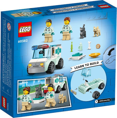 Lego Orașul Vet Van Rescue pentru 4+ ani