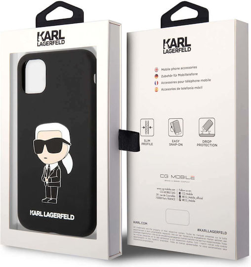 Karl Lagerfeld Liquid Ikonik NFT Back Cover Σιλικόνης Μαύρο (iPhone 11)