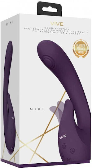 Vive Miki Δονητής G-Spot Flickering G-Spot Vibrator 17cm Purple