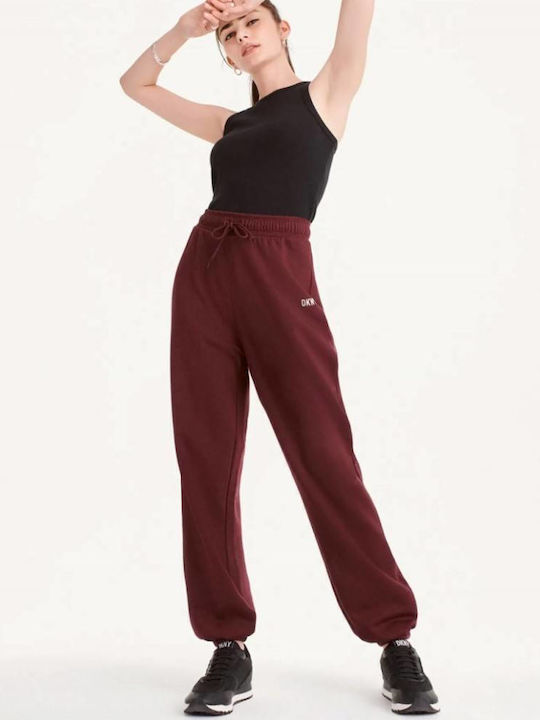 DKNY Sweatpants Burgundy