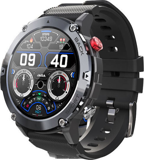 Jaga JS14 Smartwatch mit Pulsmesser (Schwarz)