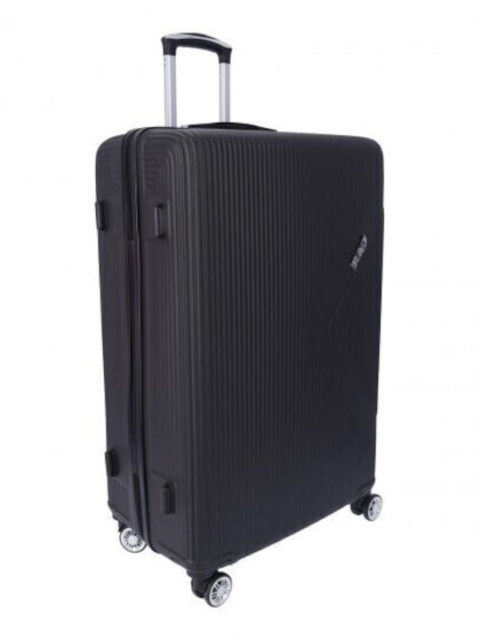 Ormi Set De 5 Valize De Călătorie Sclipitoare Negre Cu Înălțime Maximă 65 Cm Cu 4 Roți