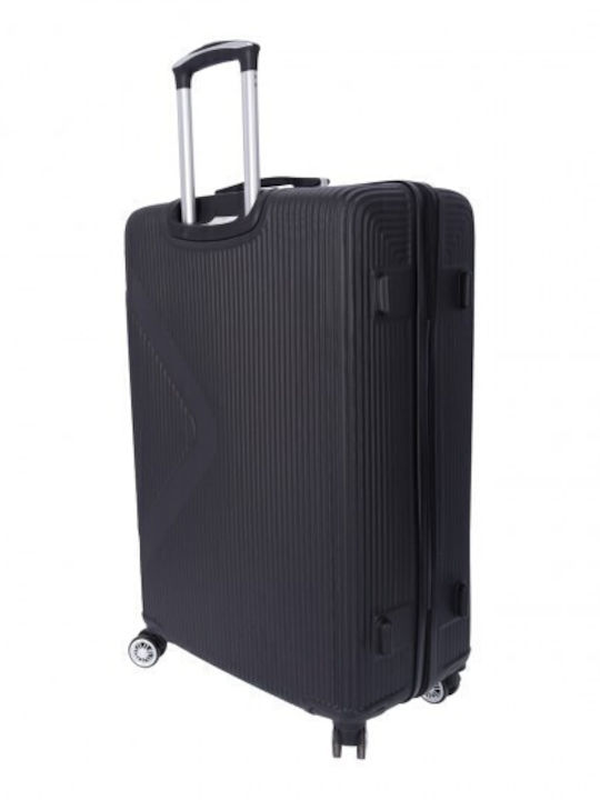 Ormi Set De 5 Valize De Călătorie Sclipitoare Negre Cu Înălțime Maximă 65 Cm Cu 4 Roți