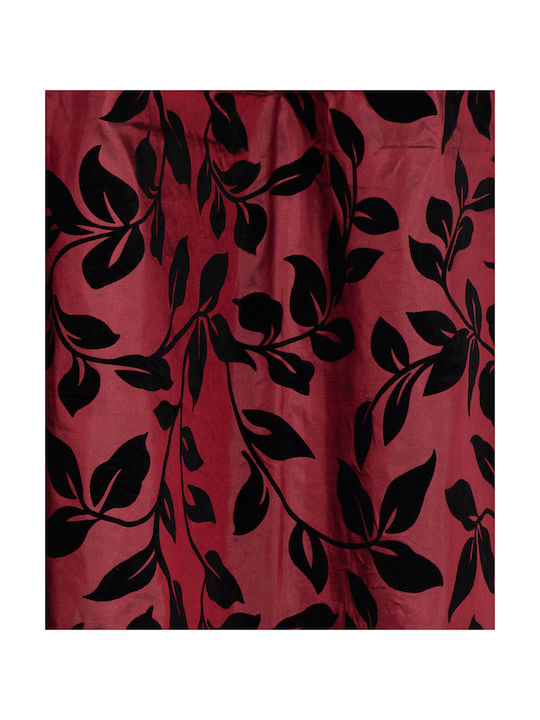 Silk Fashion Curtain with Pencil Pleat 081 Bordeaux 6978000004354 300x300cm