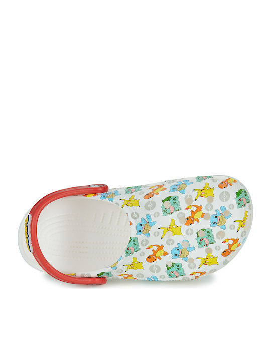 Pokemon Children's Anatomical Beach Shoes White