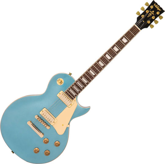 Vintage Electric Guitar Single Cut Gun Hill Blue