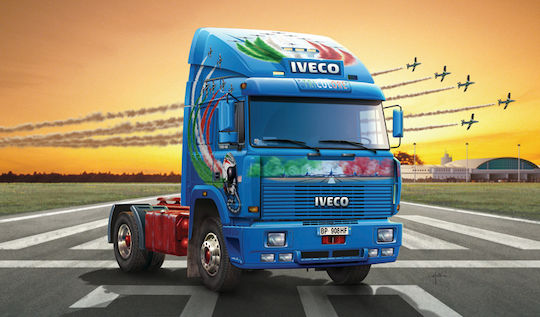 Italeri Iveco Turbostar Tricolore Modeling Figure Car in Scale 1:24 24cm.