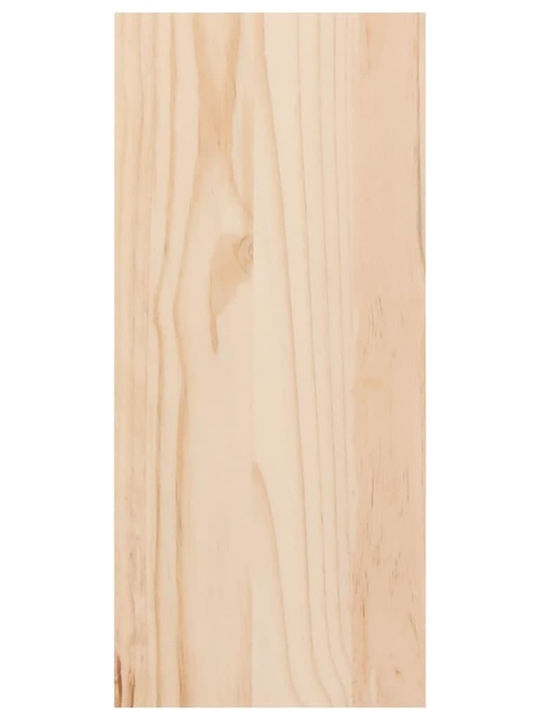 vidaXL Επιτοίχια Μπουκαλοθήκη Ξύλινη Καφέ 56x25x56εκ.