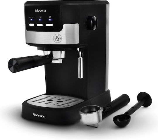 Rohnson R-98010 Automatic Espresso Machine 1100W Pressure 20bar Black