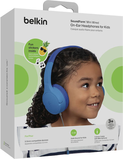 Belkin Soundform Mini Жични On Ear Слушалки Светлосини