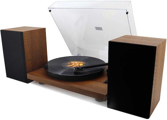 Soundmaster PL711BR PL711BR Πικάπ με Προενίσχυση και Ενσωματωμένα Ηχεία Καφέ