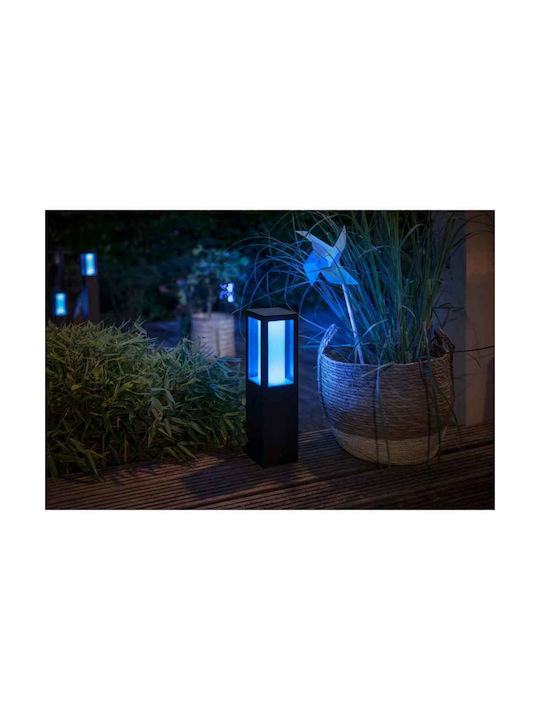 Philips Waca Φωτιστικό Κολωνάκι LED Εξωτερικού Χώρου 8W RGBW IP44 Μαύρο