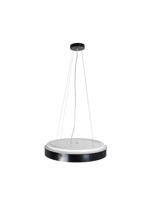 GloboStar Barchetta Deckenleuchte 48cm Schwarz mit Integrierter LED und Fernbedienung