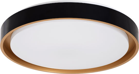 GloboStar Barchetta Deckenleuchte 48cm Schwarz mit Integrierter LED und Fernbedienung