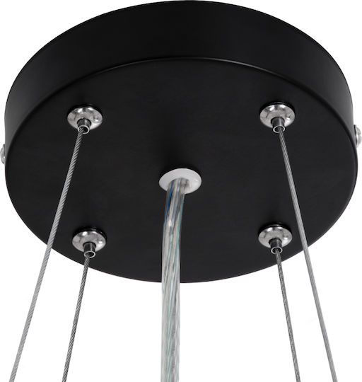 GloboStar Barchetta Deckenleuchte 48cm Schwarz mit Integrierter LED und Fernbedienung