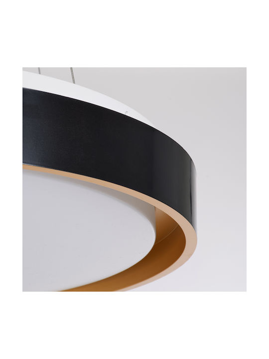 GloboStar Barchetta Deckenleuchte 48cm Schwarz mit Integrierter LED und Fernbedienung