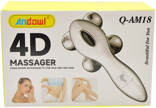 Andowl Roller Massage for the Body Silver