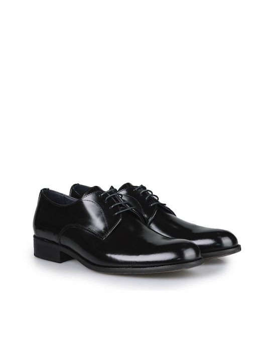 Baerchi Men's Leather Dress Shoes Black