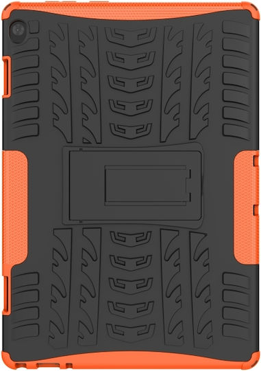 Husă Back Cover Textură Anvelopă Durabilă Portocalie (Lenovo Tab M10 10.1")