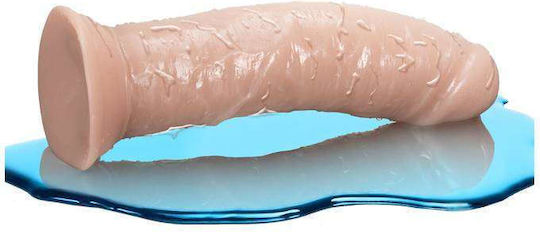 Dr. Skin Glide Self Lubricating Ρεαλιστικό Dildo με Βεντούζα Vanilla 20cm