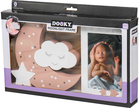 Dooky Moonlight Παιδική Κορνίζα Ξύλινη Ροζ 10x15cm