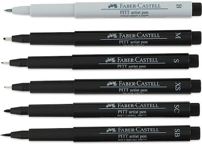 Faber-Castell Pitt Artist Markere de Proiectare 6buc