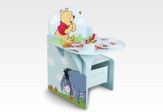 Winnie Kids Desk made of Wood Light Blue Moose Toys