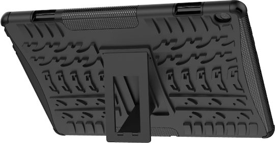 Back Cover Textură Anvelopă Durabilă Neagră (Lenovo Tab M10 10,1")
