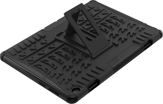 Back Cover Textură Anvelopă Durabilă Neagră (Lenovo Tab M10 10,1")