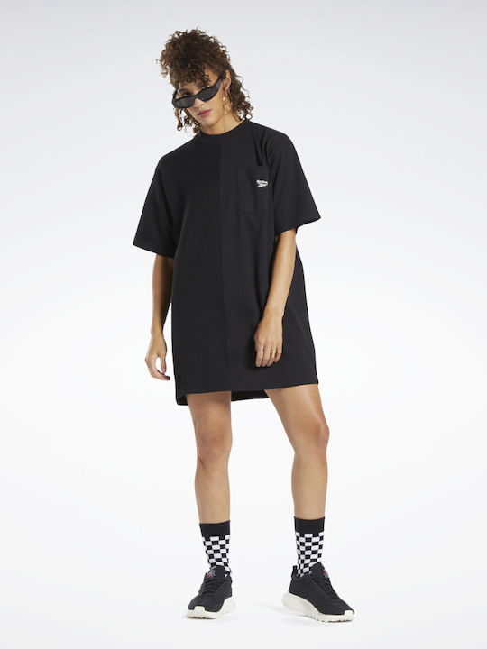 Reebok Classics Summer Mini T-Shirt Dress Black