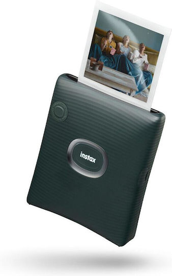 Fujifilm Instax Square Link Zink Photo Printer with Bluetooth Midnight Green