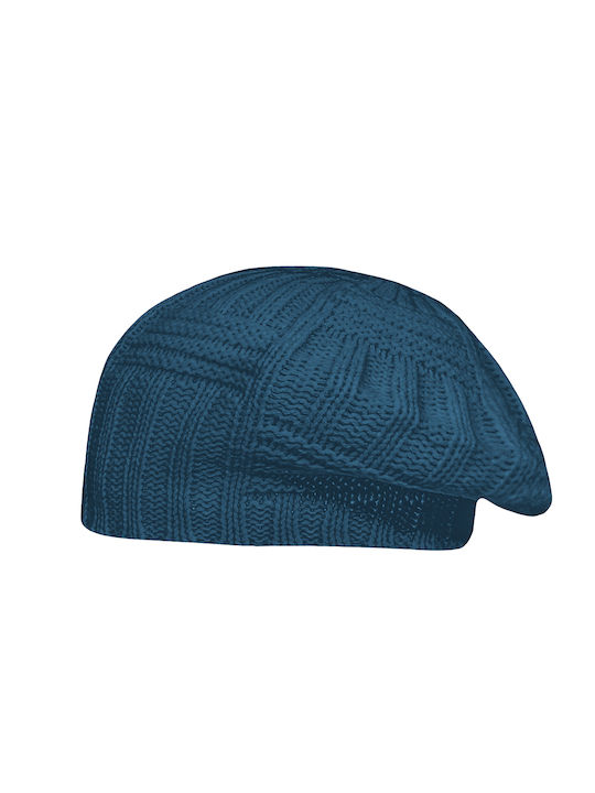 Beret Women's Knitted Hat Colour Petrol code 2104