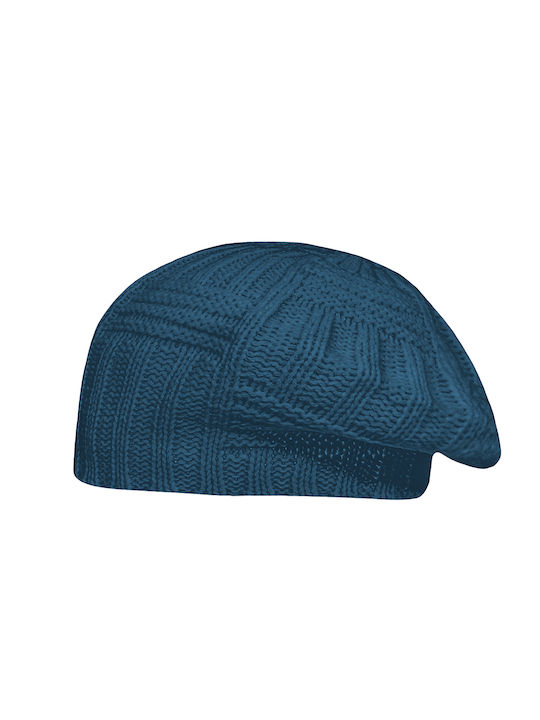 Beret Damen Strickmütze Farbe Petrol Code 2104