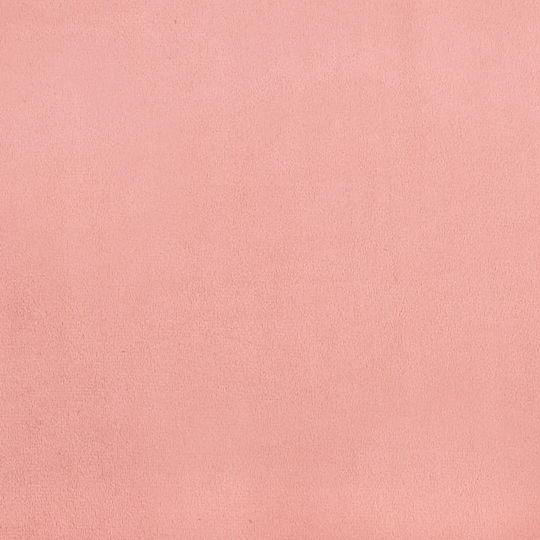 vidaXL Табла За Легло Текстил Розова 103x118см