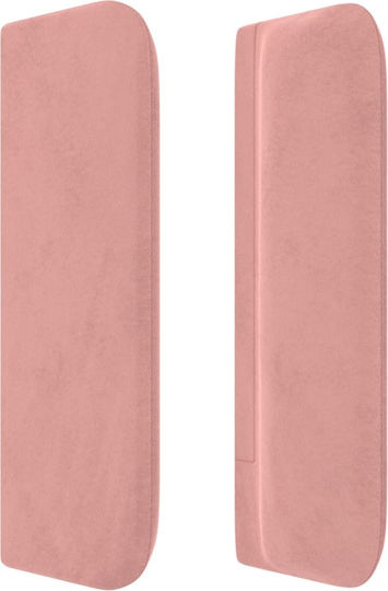 vidaXL vidaXL Stoffes Kopfstütze für Betten Rosa 103x88cm