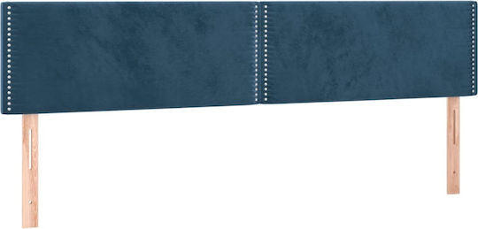 vidaXL Bed Headboard made of Fabric Dark Blue 160x5x78cm