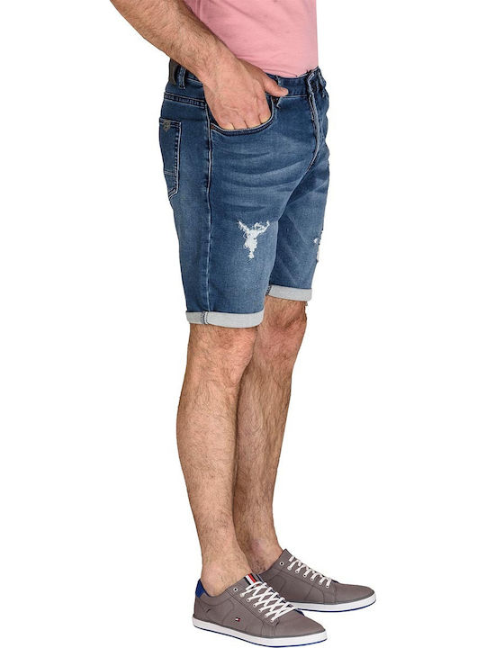 Herrenshorts Jeans Blau