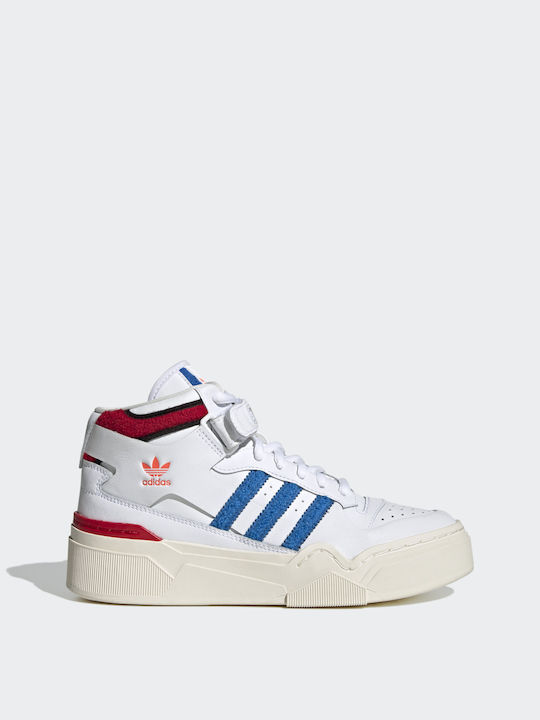 Forum Bonega Flatforms Sneakers Cloud White / Bright Royal / Better Scarlet