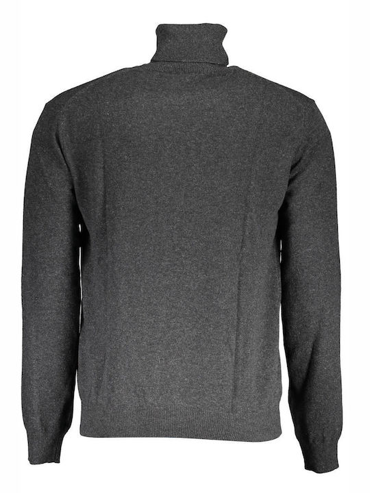 La Martina Men's Long Sleeve Sweater Turtleneck Gray