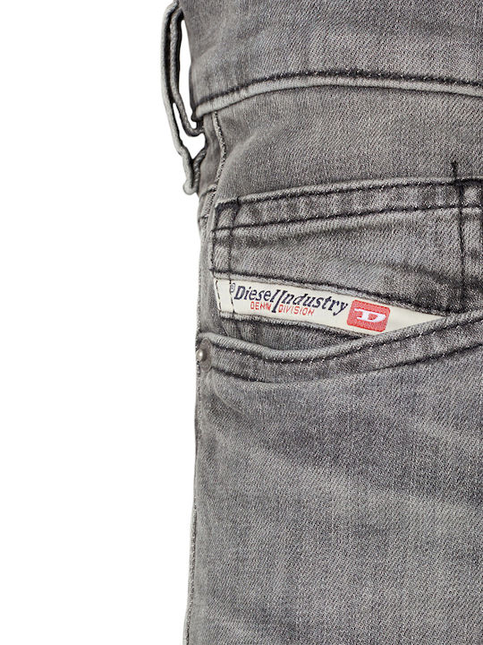 D-Luster Men's Jeans Pants Elastic with Slim Fit Gray