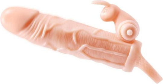 Pretty Love Brave Man Προέκταση Πέους με Δόνηση Flesh 5cm